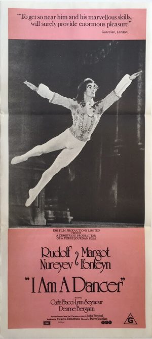 i am a dancer daybill poster ballet rudolf nureyev & margot foteyn