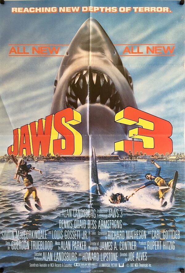 jaws 3 UK one sheet poster 1983