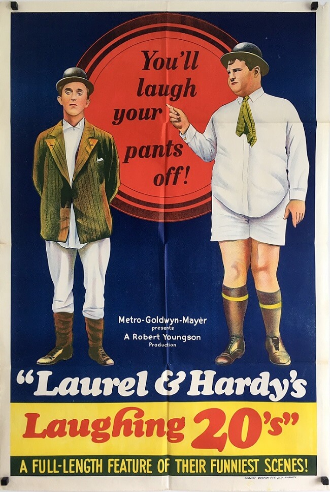 laurel & hardy's laughing 20's australian one sheet poster 1965 (1)