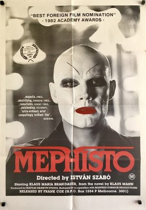 mephisto australian one sheet poster 1981