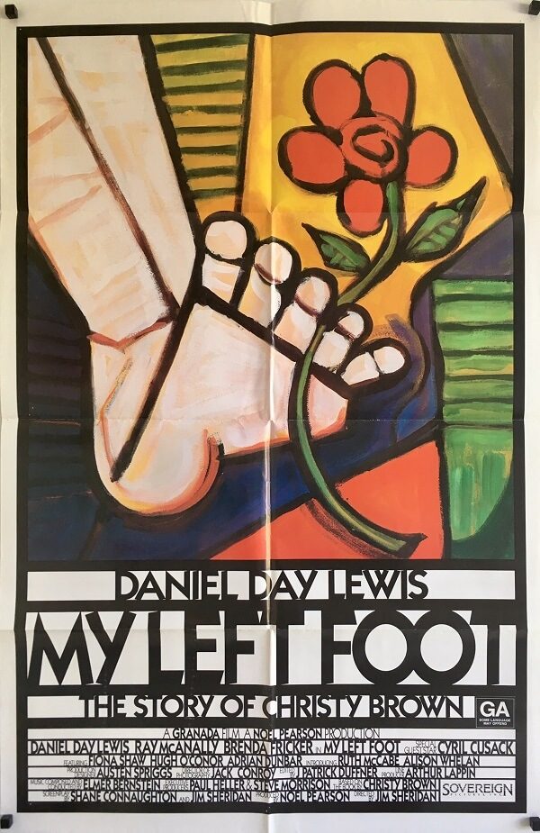 my left foot international one sheet movie poster daniel day lewis