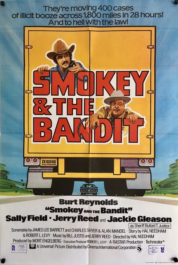 smokey and the bandit uk one sheet poster 1977 burt reynolds