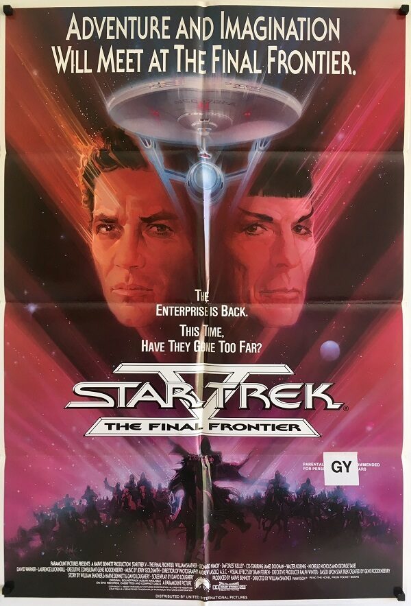 star trek the final frontier one sheet poster 1989