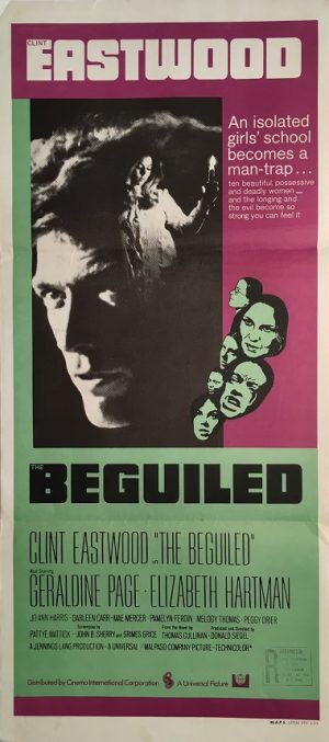 the beguiled australian daybill movie poster clint eastwood