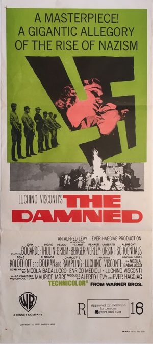 the damned australian daybill movie poster dirk bogarde