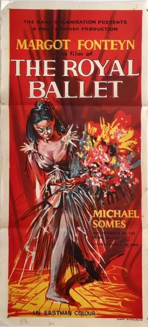 the royal ballet australian daybill poster margot fonteyn 1960