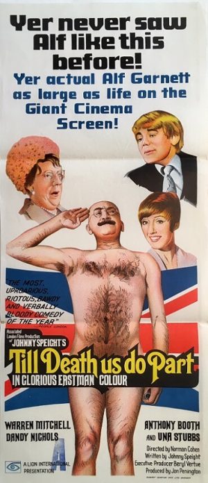 till death us do part australian daybill movie poster alf garnett