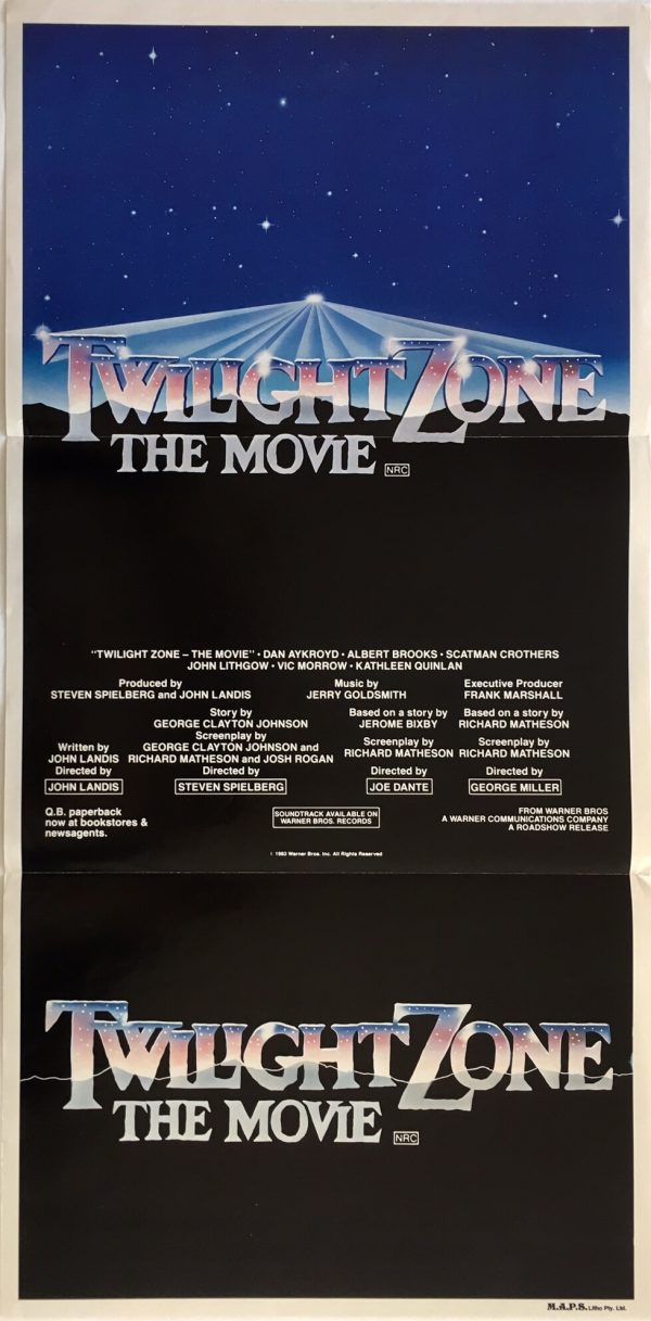 twilight zone the movie australian daybill poster 1983
