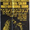 Supershow Australian & New Zealand poster LED Zepplin, Eric Clapton