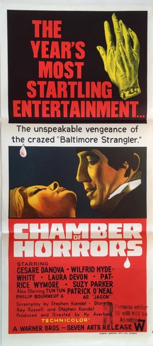 chamber of horrors daybill poster