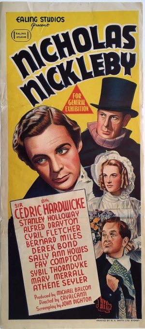 nicholas nickleby australian daybill film poster 1947