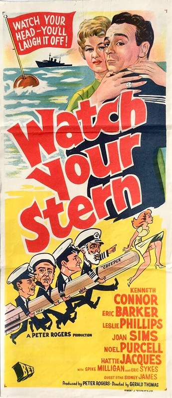 Watch Your Stern Australian Daybill Poster Carry On Film Cast