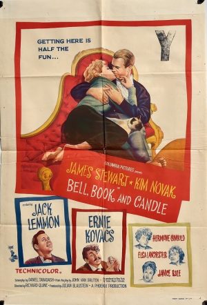 bell book and candle 1958 australian one sheet poster James Stewart Kim Novak Jack Lemmon