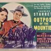 outpost of the mounties western lobby card starring charles starrett and iris meredith