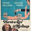 There's a Girl in My Soup 1970 Australian One Sheet Poster Peter Sellers Goldie Hawn