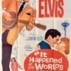 it happened at the world's fair 1963 elvis presley 3 sheet australian poster