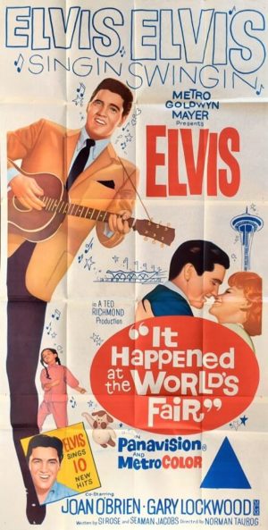 it happened at the world's fair 1963 elvis presley 3 sheet australian poster