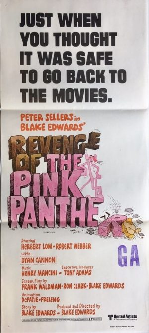 revenge of the pink panther australian daybill poster peter sellers