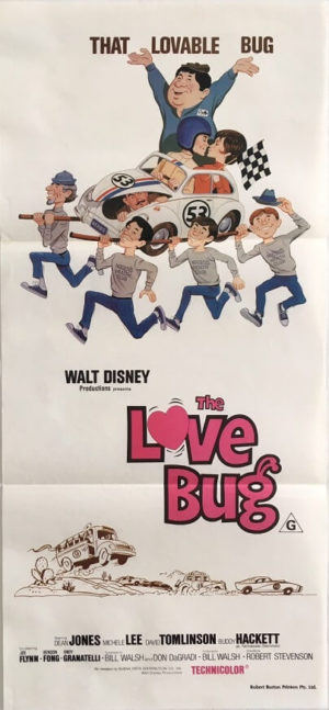 the love bug australian daybill poster 1979 rerelease herbie