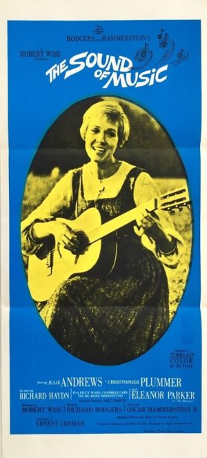 the sound of music australian daybill poster 1965 featuring julie andrews