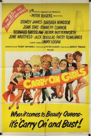 carry on girls australian one sheet poster 1973