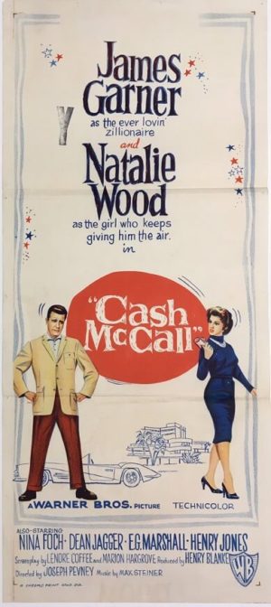 cash mccall daybill poster staring james garner and natalie wood 1960