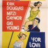 for love or money daybill movie poster 1963 staring kirk douglas