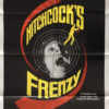 frenzy one sheet movie poster directed by alfred hitchcock