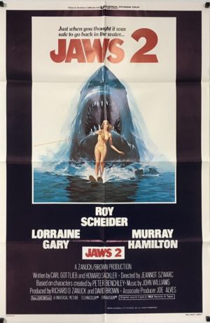 jaws 2 US one sheet poster 1978