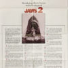 jaws 2 sharkfacts US one sheet advance poster 1978