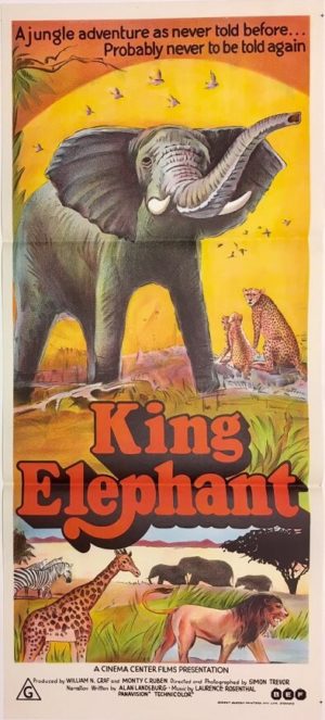 king elephant daybill poster 1971 also known as the african elephant movie