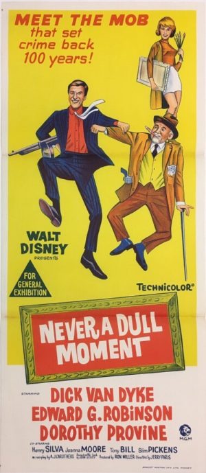 never a dull moment daybill poster 1968 staring dick van dyke in a walt disney classic