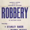 robbery 1967 new zealand daybill poster staring stanley baker
