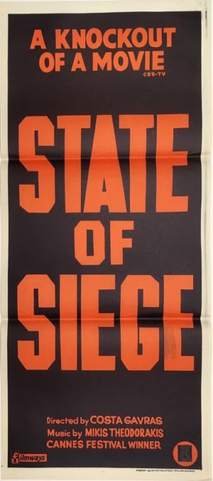 state of siege daybill poster 1972