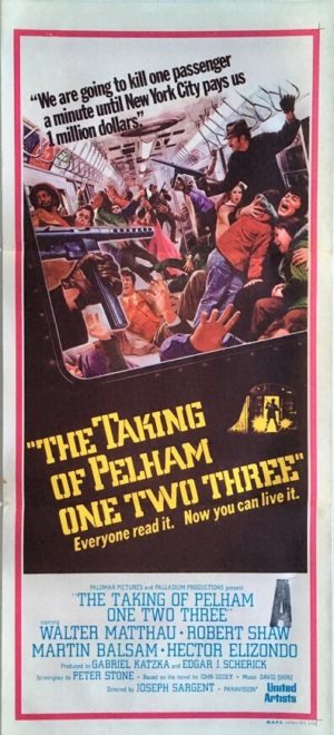 the taking of pelham one two three 123 daybill poster