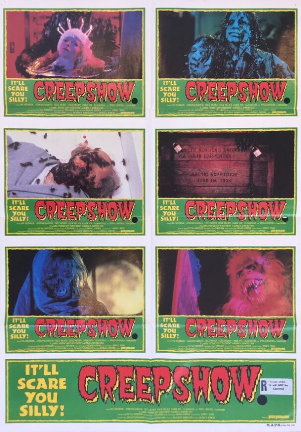 creepshow 1982 australian lobby one sheet movie poster very rare