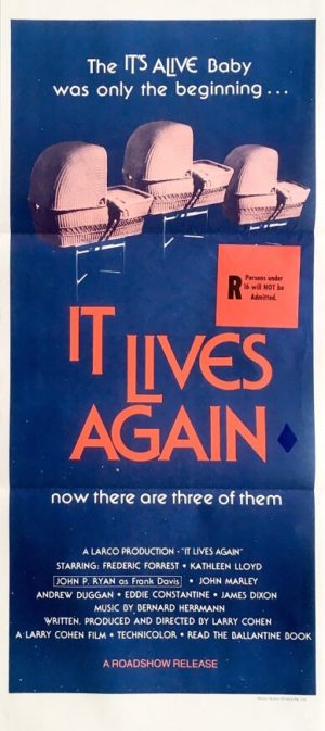 it lives again australian horror movie daybill poster