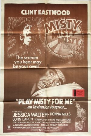 play misty for me australian one sheet movie poster 1971 clint eastwood