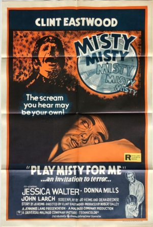 play misty for me australian one sheet movie poster 1971 clint eastwood