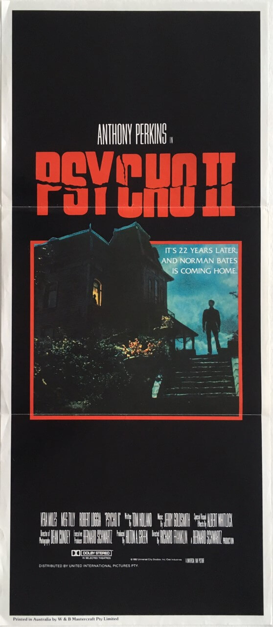 psycho 2 australian daybill poster