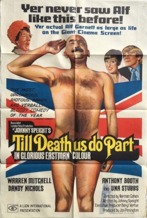 till death us do part australian one sheet poster featuring alf garnett