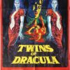 twins of dracula also known as twins of evil uk one sheet movie poster featuring peter cushing