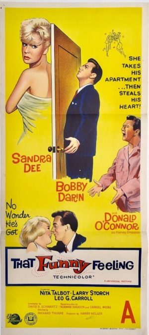 that funny feeling australian daybill poster with sandra dee