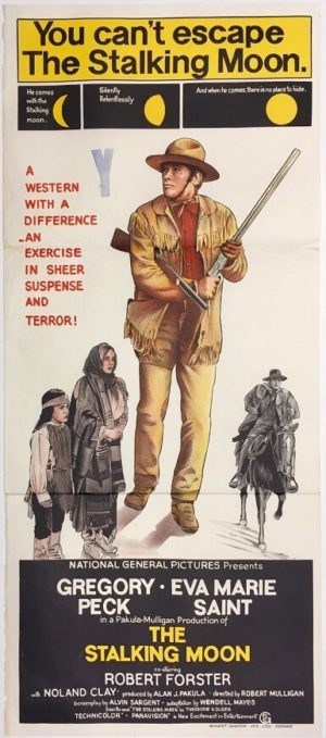 the stalking moon australian daybill poster featuring gregory peck