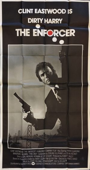 Dirty Harry The Enforcer US 3 Sheet Movie Poster 1976 featuring Clint Eastwood