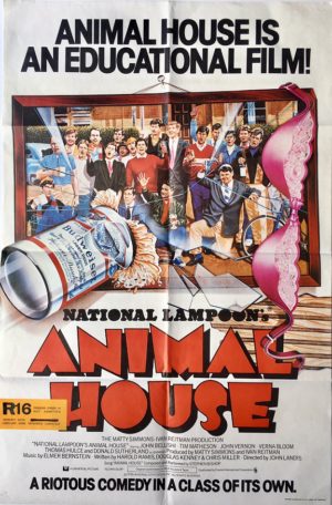 animal house uk one sheet movie poster with new zealand rating snipe (1)