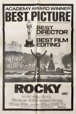 rocky australian one sheet movie poster 1977 post oscars