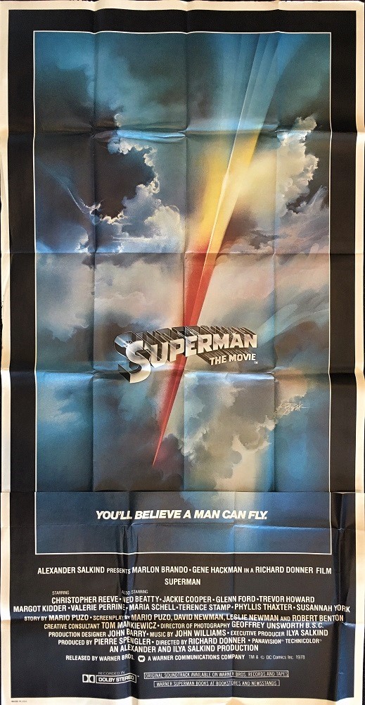 superman the movie 1978 US 3 sheet movie poster
