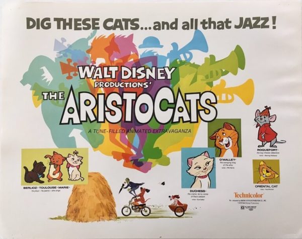 the aristocats title card 11 x 14 inches walt disney production