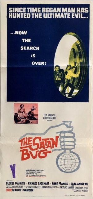 the satan bug australian daybill poster 1965